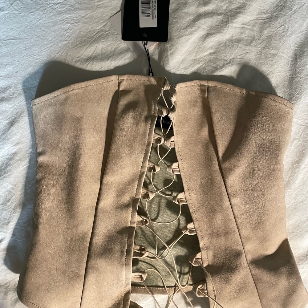 Lace up corset top